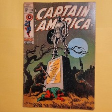 Captain America #113  (1969)-  Steranko Style Silver!   FN-