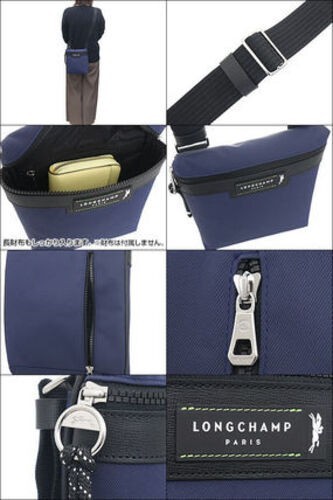 SALE LONGCHAMP Crossbody Bag LE PLIAGE ENERGY Recycled Canvas Marine S size NEW - Picture 7 of 8