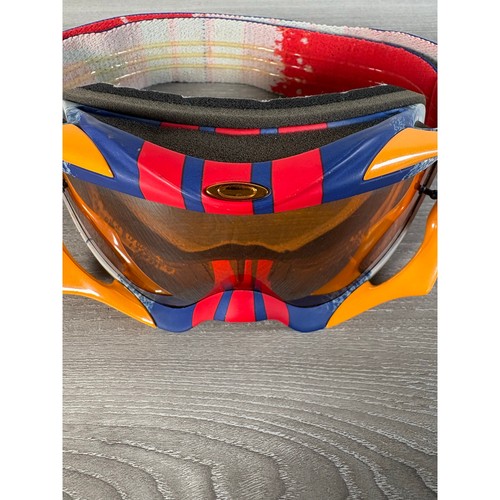 Oakley XS O Frame MX Googles- Blue Orange- Excellent Condition - Picture 4 of 5