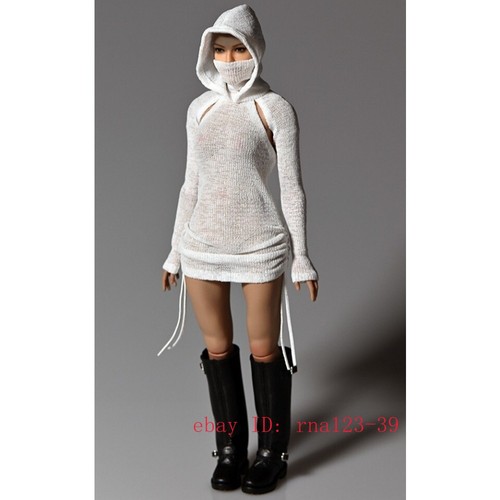 Felpa con cappuccio donna 1/6 vestiti vestiti per action figure 12" PH TBL JO Hot Toys - Foto 14 di 14