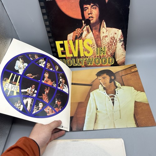 ELVIS PRESLEY 2LP Elvis In Hollywood 1976 RCA DPL2-0168 With Photo Book RPM 33 - Picture 4 of 10