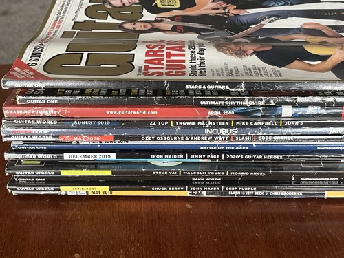 15  used guitar magazines variety pack rock metal tabs guitar one guitar  world - Picture 11 of 12
