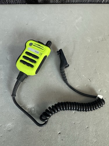 *Excellent* Motorola Neon Green Mic XE RSM PMMN4106A EXC! HI-VIS XE5000 RSM - Zdjęcie 16 z 16