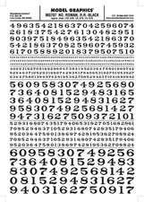 Woodland Scenics Railroad Roman Numbers Black Dry Transfer Decals MG707