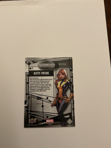 2015 Marvel Vibranium Radiance Kitty Pryde #/50 Karte 7 - Bild 2 von 2