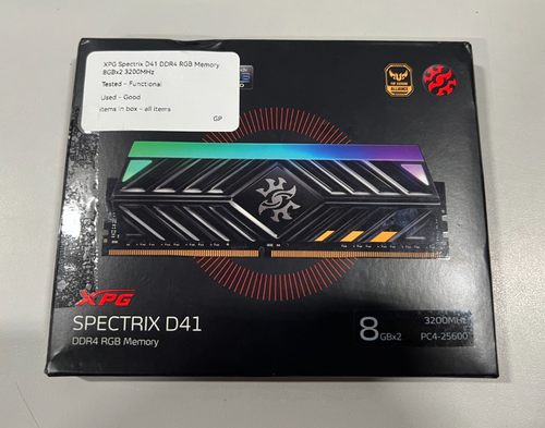 XPG Spectrix D41 TUF Gaming edizione limitata RGB 3200 MHz 16 GB (2x8 GB) 288 pin PC4 - Foto 1 di 2