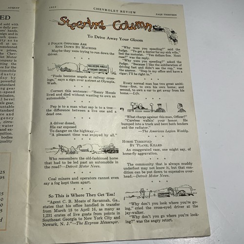 1922 Chevrolet Review Auto Car Booklet Pretty Lady Swimsuit Illustration Cars - Picture 10 of 12