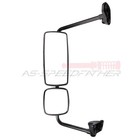 For 03-2015 Freightliner M2 Driver Hand Side Clear Complete Mirror Black Heated