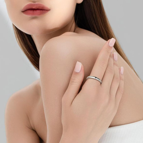 Anelli Donna Argento 925 E Anello Uomo Fedine Fidanzamento Coppia, Regalo Fidanz - Foto 3 di 12