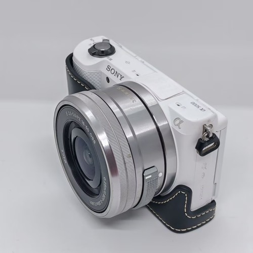 Leather Protect Half Case Grip strap for Sony Alpha A5000 A5100 Camera - Picture 8 of 31