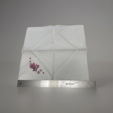 Vintage Irish Linen Co London embroidered Hankie Original box Never used