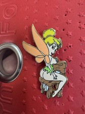 Disney Tinker Bell Straddling A Wood Chair Fantasy Pin LE 100 Orange