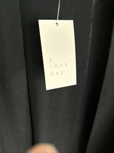 A New Day Womens Duster Cardigan Black 3X - Picture 7 of 9