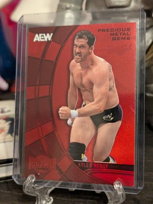 Kyle O'Reilly 2025 Skybox Metal Universe AEW Precious Metal Gems Red SP # 40/100