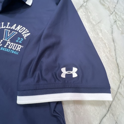 Villanova Final Four 2022 Basketball Polo Golf Under Armour Large* Blue $55 NWT - Picture 14 of 22
