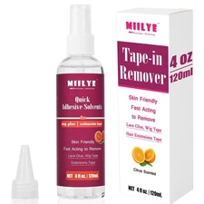 MIILYE Tape in Extension Remover Spray 4OZ/120ml, Tape in Remover Lace Wig Gl...