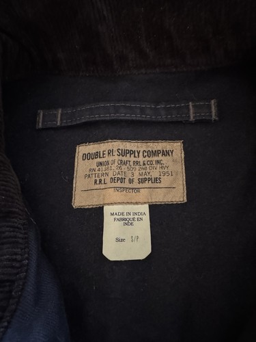 Chaqueta RRL Doble RL Ralph Lauren Algodón Cubierta Azul Marino Oscuro Talla Pequeña - Imagen 4 de 8