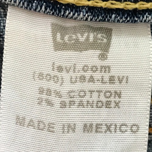 Levi's 519 Flare Jeans Women 11M Blue Mid Rise Medium Wash Stretch Skater Grunge - Picture 11 of 12
