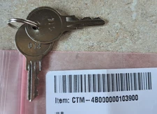 Custom America Round Head 014 Key Pair for APEX & APEX Pro Cash Drawer Registers