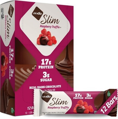 Slim Dark Chocolate Raspberry Truffle, Protein, Sr, Fiber, Low Net