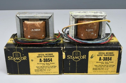 2 NOS STANCOR A-3854 GRABADORA DE CRISTAL TRANSFORMADORES DE SALIDA NOS - Imagen 1 de 2
