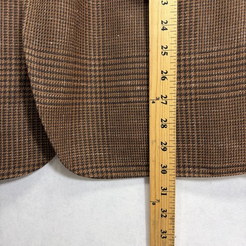 Bonobos Blazer Mens 44R Glen Check Wool Linen Spandex Sports Coat Suit Jacket - Picture 8 of 16