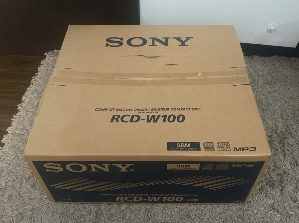 SONY RCD-W100 CD Player & CD Recorder twin deck - NEW - Image 3 of 4