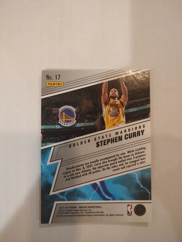 2021-22 Panini Mosaic - Thunder Lane #17 Stephen Curry (JGA) - Bild 2 von 2
