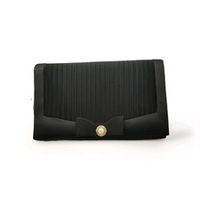 Ladies Black Evening Bag With 40" Shoulder Chain Pre-owned 