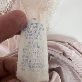 Vtg 90s DreamAway Nightgown Slip Lingerie Dress Sz S SOFT PINK