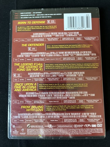 Seltene neue versiegelte Dragon Dynasty 5 Filmsammlung DVD - Jet Li, Stephen Chow - Bild 2 von 2