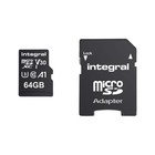 Integral, Scheda di memoria ad alta velocità MicroSDHC/XC V30 UHS-I U3 64 GB