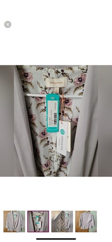 Skies Are Blue Hannah Model Scuba Blazer Grey XS Stitch Fix NWT - Picture 2 of 9