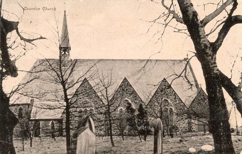 PRINTED POSTCARD OF COUNDON CHURCH, (NEAR BISHOP AUCKLAND), COUNTY DURHAM - Picture 1 of 2