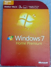 o'o'o . WINDOWS 7 Home Premium . 3 PC Family Pack . 32  64 bit Discs
