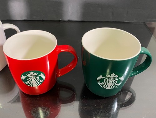 (4) Starbucks Coffee Mugs Lot Mermaid Gunmetal Holiday & Seasonal - Picture 16 of 18