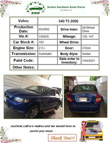 2004 - 2010 VOLVO 40 SERIES Pulley Bearing Gear Clutch Transmission Part 2.5L - Picture 12 of 19