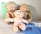 Cabbage Patch Kids Dolls Set of 3 Vintage 1 outfit