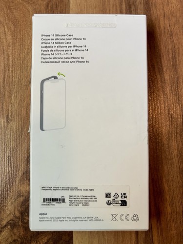 Genuine Apple iPhone 14 Plus Silicone Case w/Magsafe - Lilac - New - Photo 2 sur 4