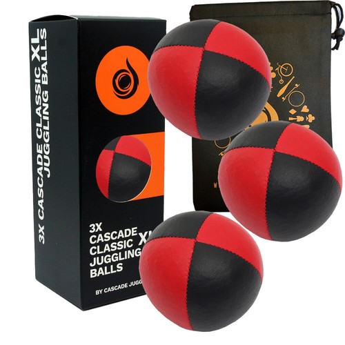 3 x Cascade XL Juggling Balls - Pro 180g, Heavy Juggling Ball Set With Bag - Picture 10 of 23