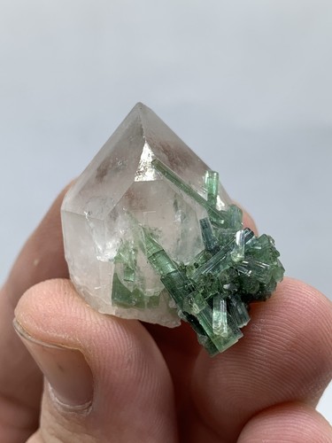 Dazzling tourmaline Cluster With Quartz From Afghanistan - Picture 7 of 7