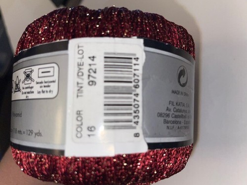 Katia yarn GATSBY 50g 1.75 118m 129yds Made in Spain - shimmery metallic - Picture 6 of 18
