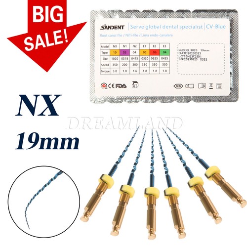 Dental Engine Rotary Heat Activated Canal Root Niti File NX 19mm For Endo Motor - Imagen 11 de 18