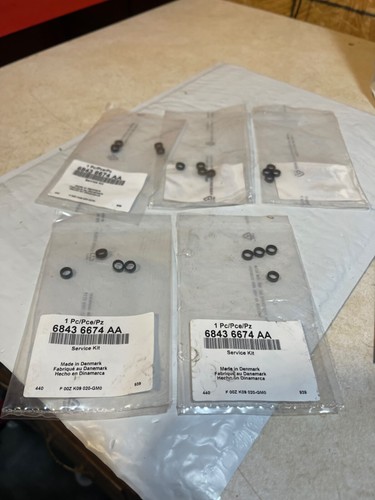 Kit de 5 paquetes de juntas de inyector de combustible Mopar 68436674AA piezas de repuesto originales OEM D4 - Imagen 1 de 2