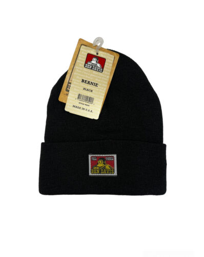 Ben Davis Beanie Unisex Acrylic Cuffed Knit Hat Mens Layered Casual Skull Cap - Picture 7 of 11