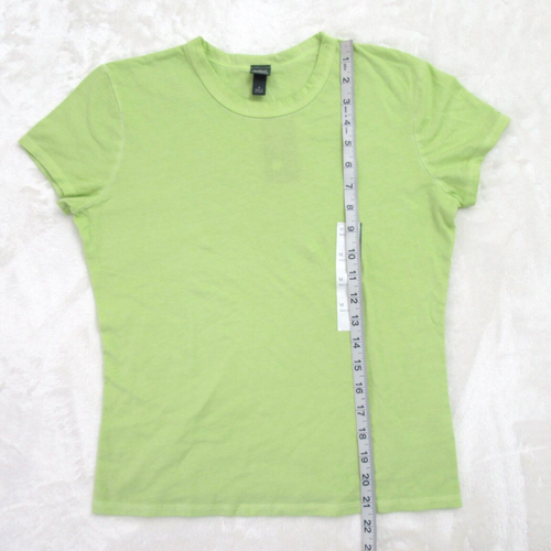 T-shirt donna Wild Fable taglia M junior slim fit manica corta verde lime - Foto 6 di 9