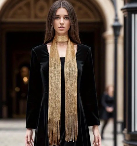 Scarf Elegant Narrow Strip Long Scarf Versatile Neck Tie Bag Wrap & Hair Ribbon - Picture 3 of 4