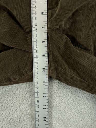Dressbarn Petite Corduroy Stretch Pants Womens 12P Brown Chino Mid Rise Flat - Picture 5 of 7