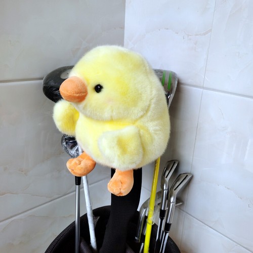 Yellow Chicken Golf Wood Head Covers Driver Fairway Woods Plush Club Protector - Picture 11 of 21