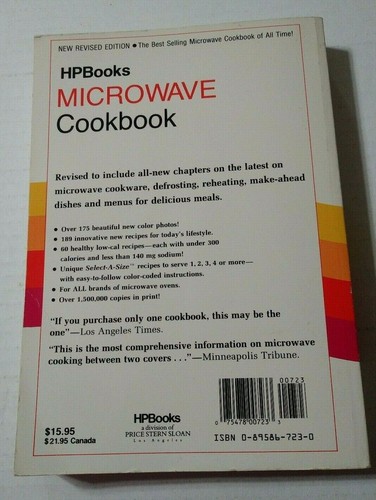 HP MICROWAVE COOKBOOK SOFTCOVER BOOK 1986 by Pat Jester - Picture 3 of 6